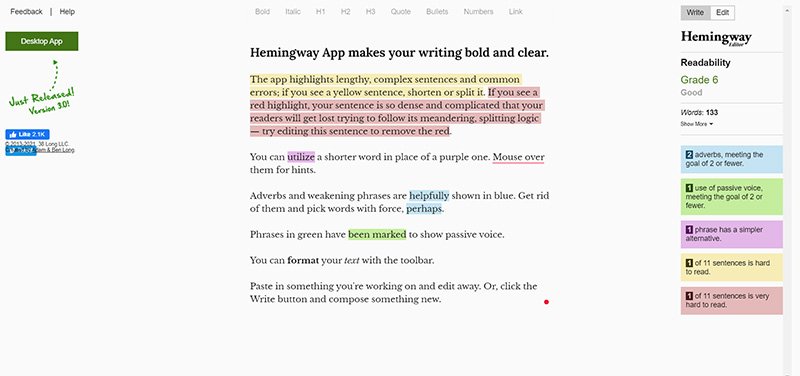Hemingway Editor